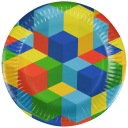 Бумажные тарелки на день рождения Блоки Майнкрафт 8s