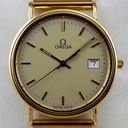 OMEGA zegarek męski LITE ZŁOTO 18K / 750 vintage cal. 1430 SZAFIR 1986 Mechanizm kwarcowy