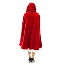 60-90-120-150 cm Červený zamatový plášť s kapucňou, sexy Pohlavie Výrobok pre ženy