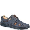 Кожаные летние туфли - KENT 600 NAVY BLUE 44