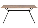 Stół do jadalni 160 x 90 cm ciemne drewno Szerokość mebla 90 cm