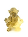 Скульптура обезьяны ЯНТАРЬ подарочная фигурка обезьяны
