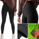 ЛЕГИНГИ ИЗ УТЕПЛЕННОГО БАМБУКА, РЕБРИЦА, высокая талия, ТЕПЛЫЕ, непрозрачные, XXL