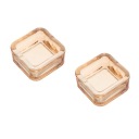 2PCS JASNOBRAZOWE FIBERGLASS ASHTRAY Z NORDYCKIM NOWOCZESNYM WZOREM  photo 7