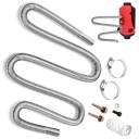 КОМПЛЕКТ ВЫХЛОПНОЙ ТРУБЫ ДЛЯ ДИЗЕЛЬНОГО ОТОПЛЕНИЯ 2М 25ММ + 2*ХОМУТА