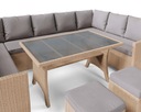 Большой ротанговый угловой диван, комплект мебели для террасы, сада, диваны, пуфы, столик, сундуки