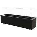 Горизонтальный газовый камин PATIO, черный