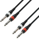Кабель 2x jack 6,3 мм - 2x jack 6,3 мм Adam Hall K3TPP0300 3м