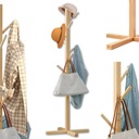 ДЕРЕВЯННАЯ ВЕШАЛКА ДЛЯ ОДЕЖДЫ, НАПОЛЬНАЯ, СВОБОДНОСТОЯЩАЯ СТОЙКА-ЧЕРДАК