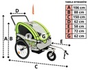 Príves na bicykel 3v1 pre deti skladací ZELENÁ KOLESO 360 "Veľkosť kolesa ("")" 10