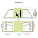 Namiot 6-osobowy Coleman Ridgeline 6 Plus Typ dwupowłokowy (z tropikiem)