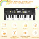Keyboard dla dzieci PRZENOŚNY zabawka pianino Z MIKROFONEM wgrane dźwięki Marka inna