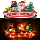 Lampki LED wisząca dekoracja świąteczna Merry Christmas 45cm Średnica kuli 10 cm