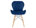 DSW синее бархатное кресло для гостиной, кухни и столовой.