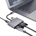 АДАПТЕР 4 в 1 HDMI 4K VGA ХАБ USB-C USB 3.0 PD