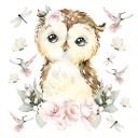 НАКЛЕЙКИ НА СТЕНУ ДЛЯ ДЕТЕЙ СОВЫ БАБОЧКИ ЦВЕТЫ