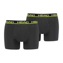 Шорты-боксеры HEAD BASIC BOXER 2P PHANTOM/LIME PUNCH XL