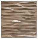 Декоративная панель Стеновые панели из ПВХ 50x50см Обшивка Zig Zak Wood Brown