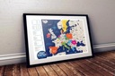 Mapa Europy zdrapka PRODUKT POLSKI EUROPA Rodzaj zdrapka