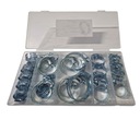 ZESTAW OPASEK ZACISKOWYCH 26 szt. OPASKA ŚLIMAKOWA 16 - 40MM + ETUI