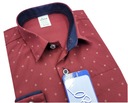 Деловая рубашка для мальчика, бордовая, длинные рукава, 152