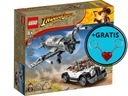 LEGO Indiana Jones 77012 Pościg myśliwcem + 2 x brelok LEGO - GRATIS