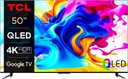 Telewizor TCL HDR PRO QLED 50&quot; 4K MEGA Kontrast GOOGLE WiFi Smart TV