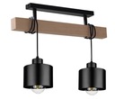 ŻYRANDOL LAMPA PLAFON SUFITOWY 025-2PL DREWNO LOFT KUCHNIA SALON POKÓJ HOL