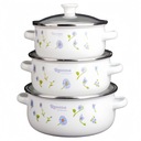 НАБОР из 3-х эмалированных кастрюль.