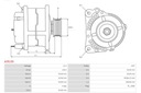 ALTERNADOR ASTRA J 1.4T 09- AS-PL 