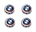 BMW TAPACUBOS KAPSLE 56 MM JUEGO 4 PIEZAS 50 JAHRE 