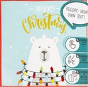Новогодняя открытка с функцией записи желаний 20 сек. медвежонок