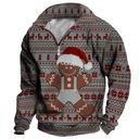 Bluza Boże Narodzenie rok Santa Claus męski sweter z kapturem kurtka z nad Rodzaj bez kaptura