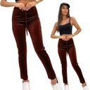 МЫ569 гл. ЖЕНСКИЕ ОДНОТОННЫЕ ВЕЛУРОВЫЕ БРЮКИ L/XL