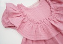 Sukienka z opaską muślin zestaw dla dziewczynki 98 Kod producenta komplet Mrofi różowy 98 62771