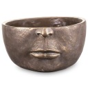 DONICZKA GŁOWA CEMENT ZŁOTA BRĄZOWA 18x38cm TWARZ