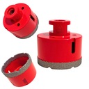 КОРОНКА ДЛЯ КЕРАМИЧЕСКИХ СТОЛОВ 65MM M14 АЛМАЗНАЯ КЕРАМИЧЕСКАЯ ГЛАЗУРЬ