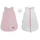 Двусторонний муслиновый спальный мешок (0-4 м) Розовый - Sleepee