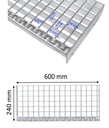 Ступеньки WEMA 600x240 мм | оцинкованный | металлические лестницы, ступени