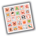 РОЖДЕСТВЕНСКИЕ НАКЛЕЙКИ АДВЕНТ-КАЛЕНДАРЬ 28 20x20