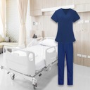 Dámsky bezfarebný set Ženy Žena Estetik Oblečenie Ženy Scrubs Set Model Women Scrubs Set strój pielęgniarki Szpitalny