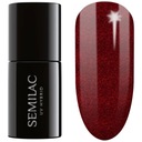 Лак для ногтей Semilac Colorful Hybrid 306 Divine Red 7 мл Бордовый с блестками
