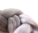 Syntetické vlasy vrkôčiky ombre sz/sz W10345 Farba vlasov svetlo sivá