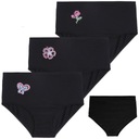 CZARNE MAJTKI FIGI DAMSKIE PLUS SIZE WYSOKI STAN DOPASOWANE MORAJ 3-PAK 4XL