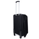 Дорожный чемодан СРЕДНЕГО размера, багаж на колесах, мягкий, вместительный, тканевый ЦВЕТА