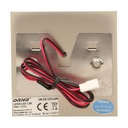 LEPUS LED 1,2W, oprawa schodowa natynkowa, 12V DC, 100lm, 6000K, satyna Wysokość produktu 7 cm