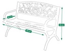 GARDEN BENCH - скамейка парковая декоративная металл