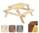 Деревянный стол для пикника с контейнером для песка, стол для детей 1-10 лет.