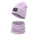 Комплект шапка и шарф, двухслойный, в полоску, весна, осень, хлопок, 54-60 л.