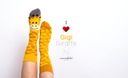 Farebné ponožky NANUSHKI Gigi Giraffe 40-43 Počet kusov v súprave 1